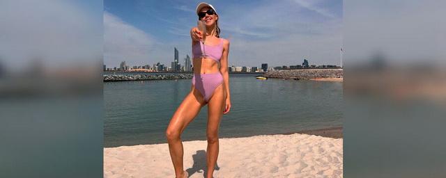 Юлианна Караулова отметила 35-летие в купальнике в Абу-Даби